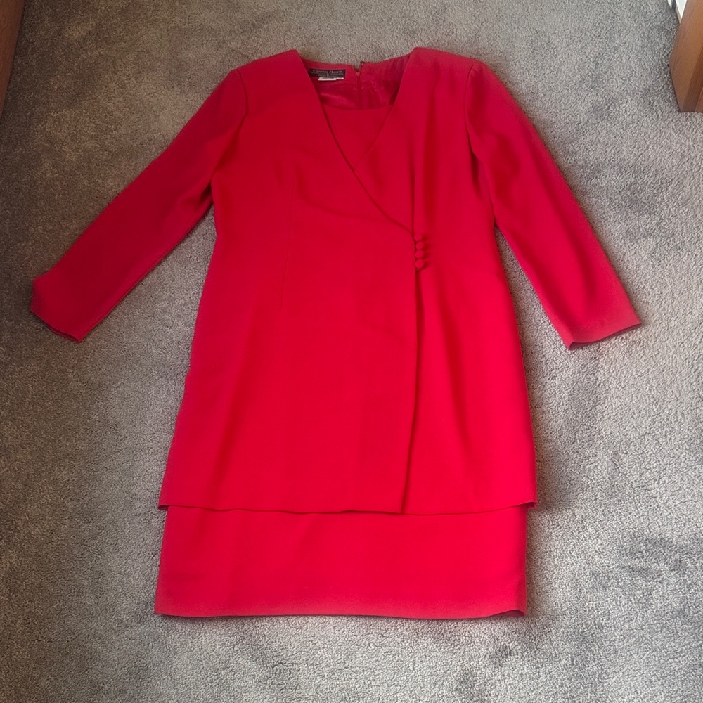 Cynthia Howie for Maggy Boutique Red Dress SIZE 14